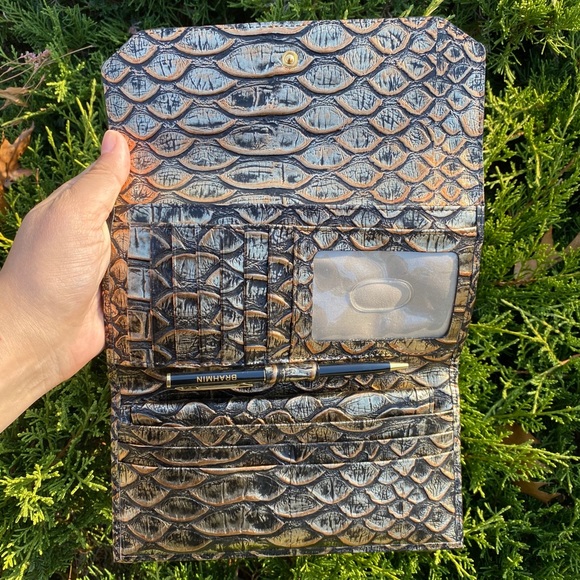 Brahmin Check Book Wallet - Picture 6 of 8